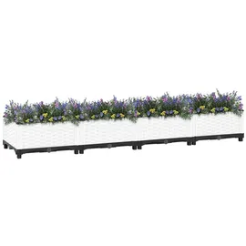 vidaXL Hochbeet 160x40x23 cm Polypropylen
