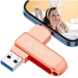 EOZNOE 256GB USB Stick für iPhone Flash Laufwerk Kompatibel mit OTG Android/Pad/Mac/PC, Keine App Erfordert für iPhone Speicherstick zum Halten von Fotos und Videos.