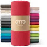 OTTO home Spannbettlaken Paprika Microfaser 200 x 200 cm rot