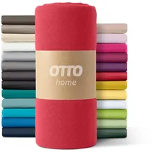 OTTO home Spannbettlaken Paprika Microfaser 200 x 200 cm rot