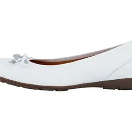 Gabor Ballerina weiß Leder Schleife 04.164.21 für Damen, weiß, Größe 36 EU 3,5 UK