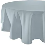 sander table + home Tischdecke Tischdecke "Loft", fleckabweisend Uni blau rund | 150 cm x 150 cm