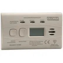 Gloria Kohlenmonoxid-Melder K10D Weiß mit Display