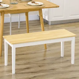 Homcom Sitzbank Holzbank Mehrfarbig 102 x 36 x 45 cm