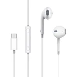 COFI Mcdodo HP-6070 In Ear Kopfhörer Stereo Headset USB-C TYP-C mit Mikrofon kompatibel mit Xiaomi Huawei ZTE Oppo Weiß