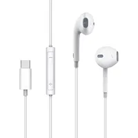 COFI Mcdodo HP-6070 In Ear Kopfhörer Stereo Headset USB-C TYP-C mit Mikrofon kompatibel mit Xiaomi Huawei ZTE Oppo Weiß