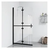 VidaXL Faltbare begehbare Duschwand Halbmattiertes ESG-Glas 110x190 cm