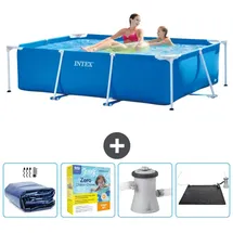 Intex Rahmenschwimmbecken rechteckig – 220x150x60 cm – Zubehör CB11 Blau No Size