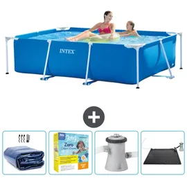 Intex Rahmenschwimmbecken rechteckig – 220x150x60 cm – Zubehör CB11 Blau No Size