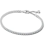 Pandora Tennisarmband für Damen Silber Zirkonia, 20 cm