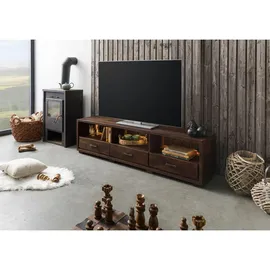 Wolf-Möbel Bark TV-Board 175x40x47 cm Dunkelbraun Holz