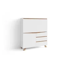 byLIVING Sekretär VALENTIN Breite 120 cm weiß/Artisan Eiche Eiche-Optik