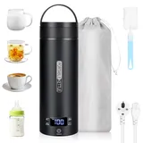 Dreamhigh® Reisewasserkocher, 450ml Mini Wasserkochers, 300W Wasserkocher Klein aus Edelstahl, Reise Wasserkocher für Camping, Unterwegs Heizung Automatisch Abschalten für Tee,Kaffee (220V)