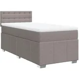 vidaXL Boxspringbett 140 x 200 cm Taupe