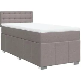 vidaXL Boxspringbett 140 x 200 cm Taupe