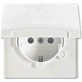 Busch-Jaeger Steckdoseneinsatz IP44 Weiß 2 St.