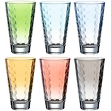 LEONARDO Optic Trinkgläser 6er Set bunt