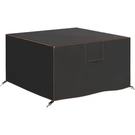 Outsunny Schutzhülle 125 x 125 x 74 cm Schwarz
