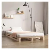 vidaXL Palettenbett 100 x 200 cm Brown