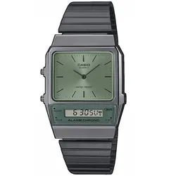 Casio AQ-800ECGG-3AEF Edgy Armbanduhr AnaDigi Anthrazit/Grün