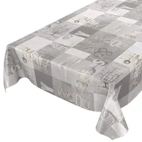 ANRO Wachstuchtischdecke Wachstuch Wachstischdecke Tischdecke abwaschbar Industry Modern Used