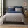 Traumschlaf Mako-Satin Wendebettwäsche Texture Blau 200 x 200 cm + 2 x 40 x 80 cm