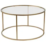 CaliCosy Couchtisch Gold Metall 80 x 43 cm