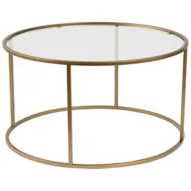CaliCosy Couchtisch Gold Metall 80 x 43 cm