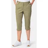 GOLDNER Caprihose Kurze Satin Grün 44
