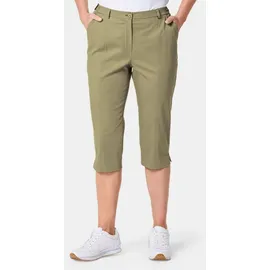 GOLDNER Caprihose Kurze Satin Grün 44