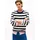 Tommy Hilfiger Rundhalspullover Gestreifter Relaxed Fit Blau M