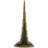 SUPERPOWER® Burj Khalifa Architekturmodell, Bronze, Metallskulptur, berühmtes Bauset, Dubai Souvenir, für personalisierte Geschenke, Schlafzimmer, Tisch, Heimdekoration