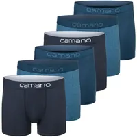 Camano Herren 6er Pack comfort BCI Cotton Boxershorts 6p in Box