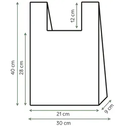 Hemdchenbeutel Bio Home Compost 30x40cm 17,25μm (2.000 Stück)
