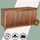 CASARIA Gartenbox 117 x 52 x 58 cm Braun
