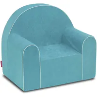 Midi Kindersessel Kinder Babysessel Baby Sessel Sofa Kinderstuhl Stuhl Schaumstoff Umweltfreundlich (Hellblau)