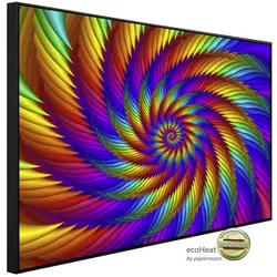 papermoon Infrarotheizung »EcoHeat - Psychedelische Regenbogenspirale«, Matt-Effekt - bunt