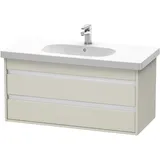 Duravit Waschtischunterschrank 2 Auszüge 100 x 48 x 45,5 cm Taupe Matt