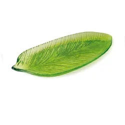 Excelsa Teller Tropical Glas 43X20 Cm Grün