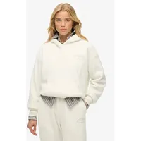 Superdry Kapuzenpullover Hoodie Velour Weiß L