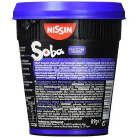 Nissin Cup Noodles Soba Cup Yakitori Chicken 8er Pack, Wok Style Instant-Nudeln