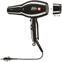 Solis Föhn, 2300 W, Ionen-Technologie, 5 Stufen + Kaltstufe, 50% mehr Luftdruck