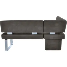 K+W Komfort & Wohnen Santos II, gepolstert, Eckbank, wahlweise langer Schenkel 180cm rechts oder links