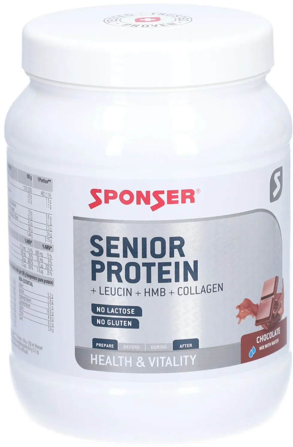 Sponser Senior Protein Plv Chocolate Ds