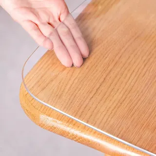 Tischfolie Transparent 3mm,tischdecke Transparent Nach Maß 3mm, Tischfolie Nach Maß,3mm Dick PVC Tischfolie,wasserdicht, Ölbeständig Und Verbrühungssicher, Geruchlos, Nach Maß,70x120cm/27.5x47in