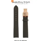 Hamilton Satinleder Jazzmaster Band-set Textil-braun-18/16 H694.323.106 - braun