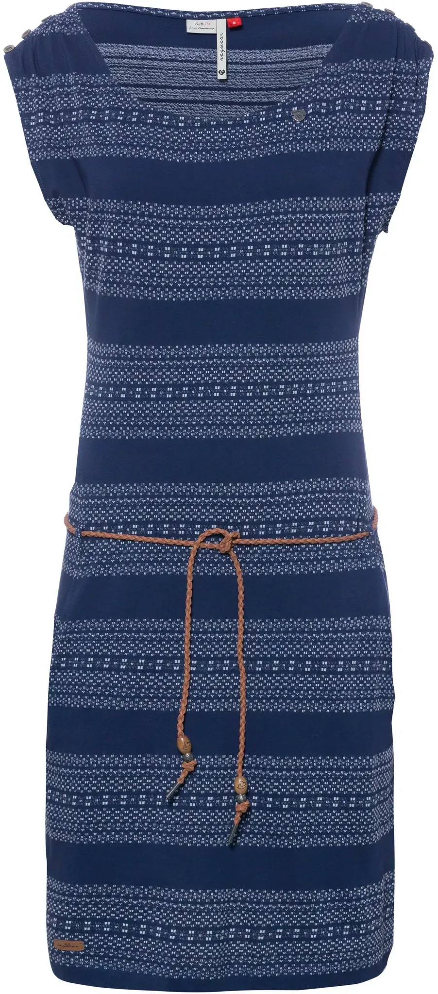 Ragwear Chego Jerseykleid Damen in indigo blue, Größe L - blau