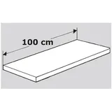 Kerkmann Fachboden für Stahlregal »Stora 100« 30 cm tief schwarz, 100x30 cm