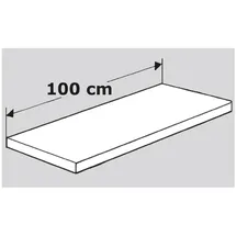 Kerkmann Fachboden für Stahlregal »Stora 100« 30 cm tief schwarz, 100x30 cm