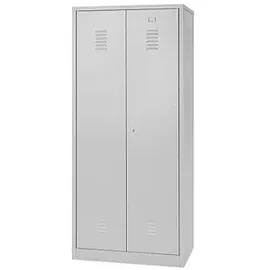 Gürkan Putzmittelschrank 104527 lichtgrau 80,0 x 50,0 x 180,0 cm, aufgebaut